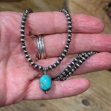 Sterling Navajo Pearl & Turquoise Necklace