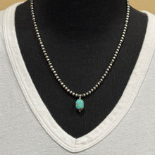 Sterling Navajo Pearl & Turquoise Necklace