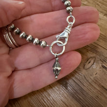 Sterling Navajo Pearl Bracelet With Charm