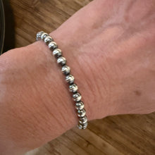 Sterling Navajo Pearl Bracelet With Charm