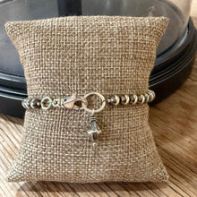 Sterling Navajo Pearl Bracelet With Charm