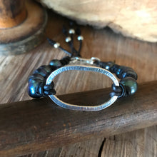 Sterling Peacock Pearl Bracelet