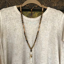 Quartz Crystal Tiger Eye Necklace