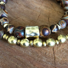 Tibetan Agate Double Stack Bracelet