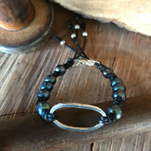 Sterling Peacock Pearl Bracelet