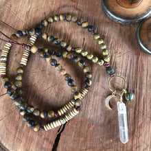 Quartz Crystal Tiger Eye Necklace