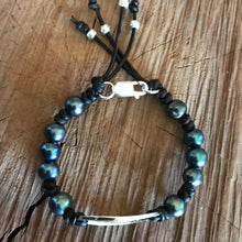 Sterling Peacock Pearl Bracelet