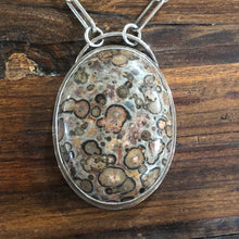 Leopard Skin Jasper Paperclip Chain Necklace