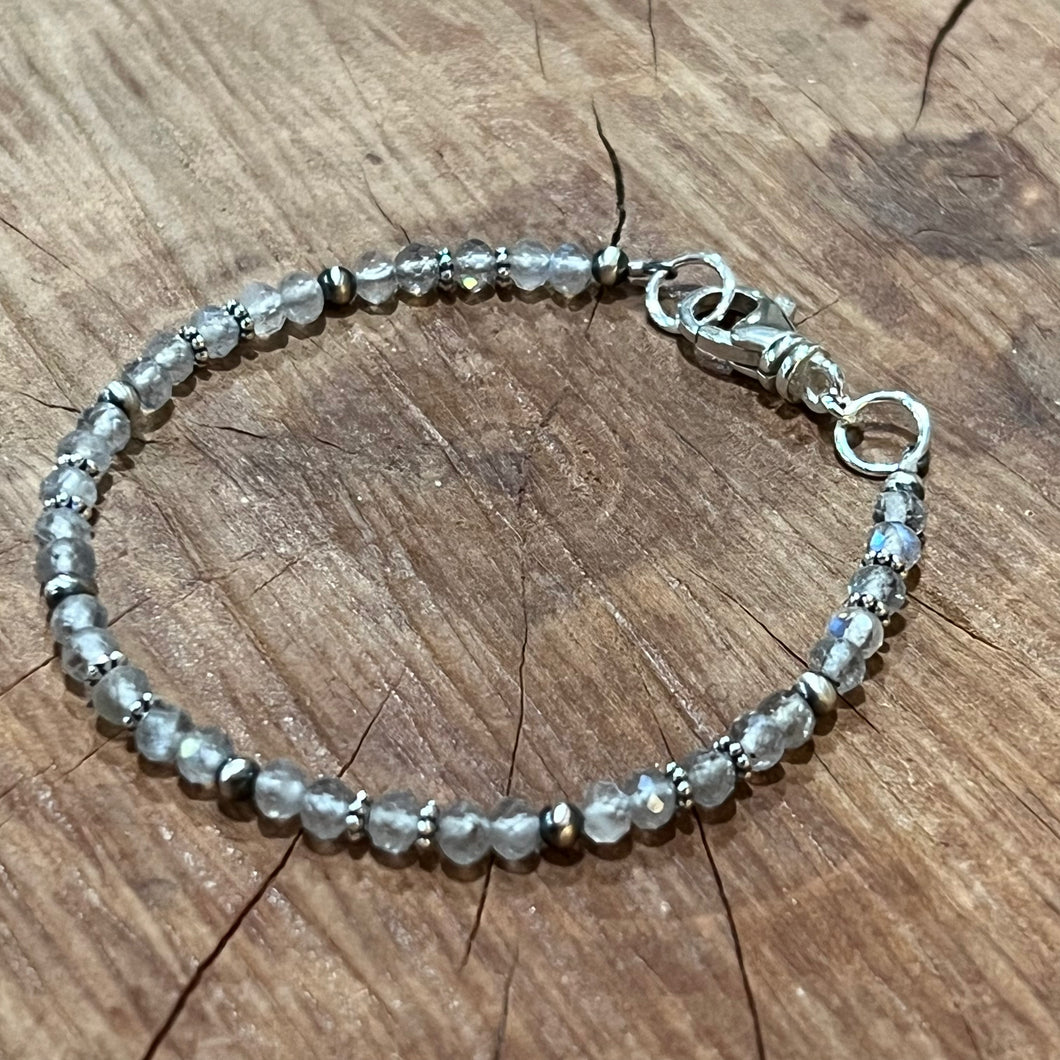 Labradorite Navajo Pearl Bracelet