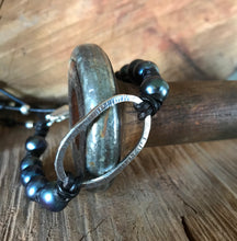 Sterling Peacock Pearl Bracelet