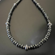 Sterling Silver Hematite Navajo Pearl Necklace