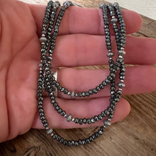 Sterling Silver Hematite Navajo Pearl Necklace