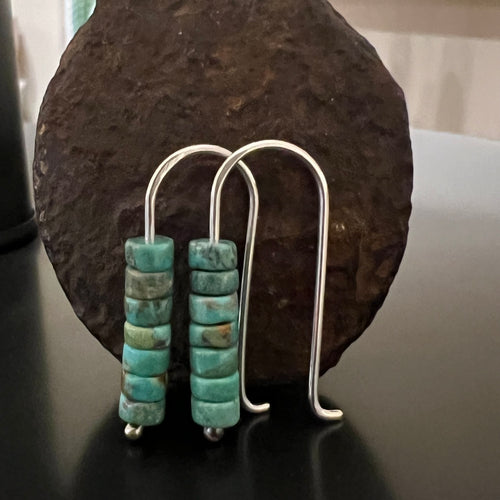 Stacked Turquoise Heshi Earrings
