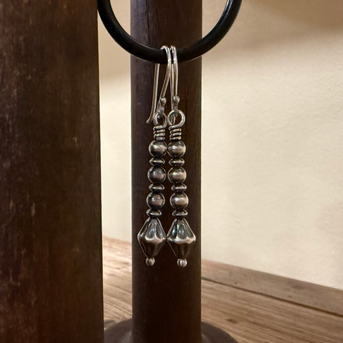 Sterling Navajo Pearl Earrings