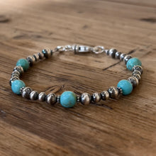 Navajo Pearl Kingman Turquoise Bracelet