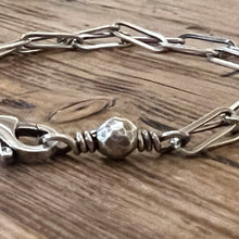 Double Strand Paperclip Chain Bracelet