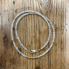 14K Yellow Gold Moonstone Necklace