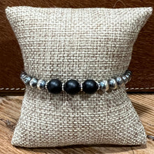 Navajo Pearl Black Onyx Bracelet