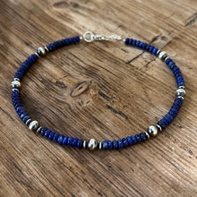 Lapis Navajo Pearl Ankle Bracelet