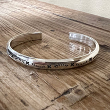 Stamped Sterling Cuff Bracelet