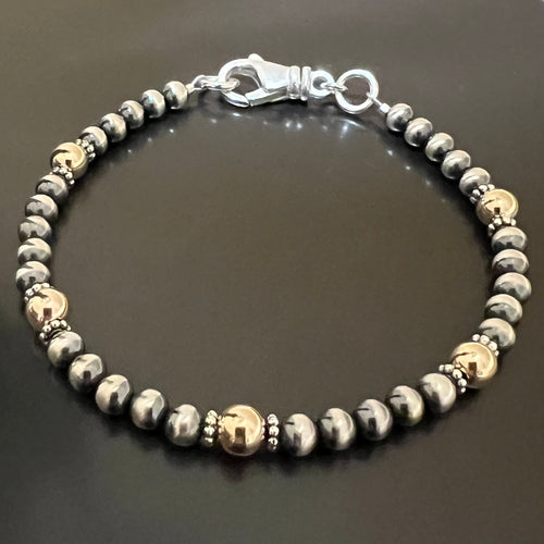 Navajo Pearl 14K Yellow Gold Bracelet