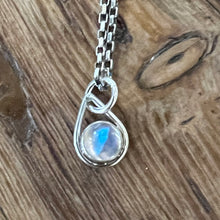 Sterling Silver Moonstone Pendant Necklace