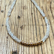 14K Yellow Gold Moonstone Necklace