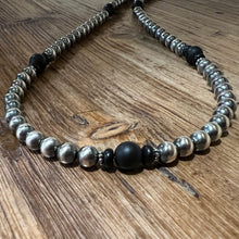 Navajo Pearl Black Onyx Necklace