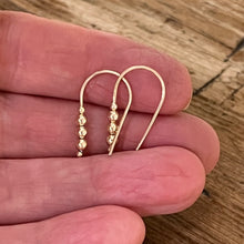 14K Yellow Gold Bead Earrings