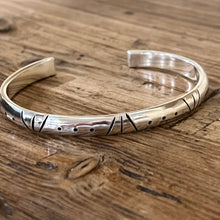 Stamped Sterling Silver Cuff Bracelet