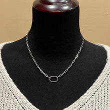 Sterling Silver Oval Necklace