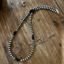 Navajo Pearl Black Onyx Necklace