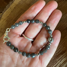 Labradorite Navajo Pearl Horseshoe Bracelet