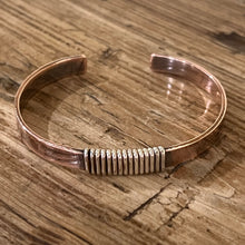 Sterling Wrapped Copper Cuff