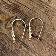 14K Yellow Gold Bead Earrings