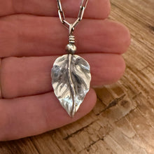 Sterling Silver Leaf Pendant