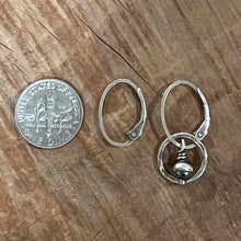 Navajo Pearl Hammered Circle Convertible Earrings