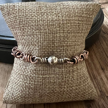 Sterling and Copper Link Bracelet