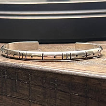 Hand stamped Sterling Cuff