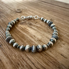 Sterling Silver Navajo Pearl Bracelet