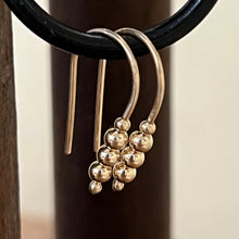 14K Yellow Gold Bead Earrings