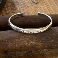 Stamped Sterling Cuff Bracelet