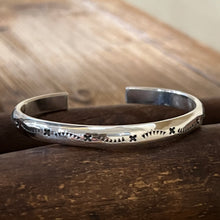 Stamped Sterling Cuff Bracelet