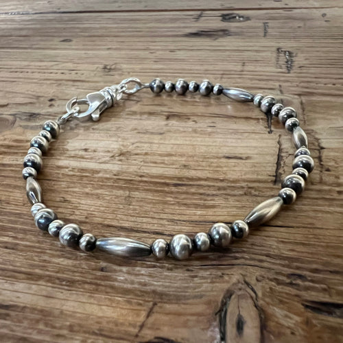 Sterling Navajo Pearl Bracelet