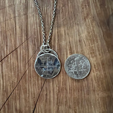 Stamped Sterling Jerusalem Cross Necklace