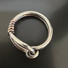 Sterling and Copper Loop Ring