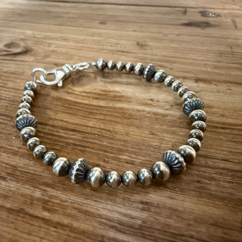 Sterling Silver Navajo Pearl Bracelet