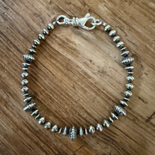 Sterling Navajo Pearl Bracelet