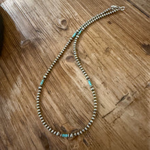 Dainty Navajo Pearl Kingman Turquoise Choker