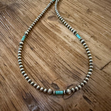 Dainty Navajo Pearl Kingman Turquoise Choker